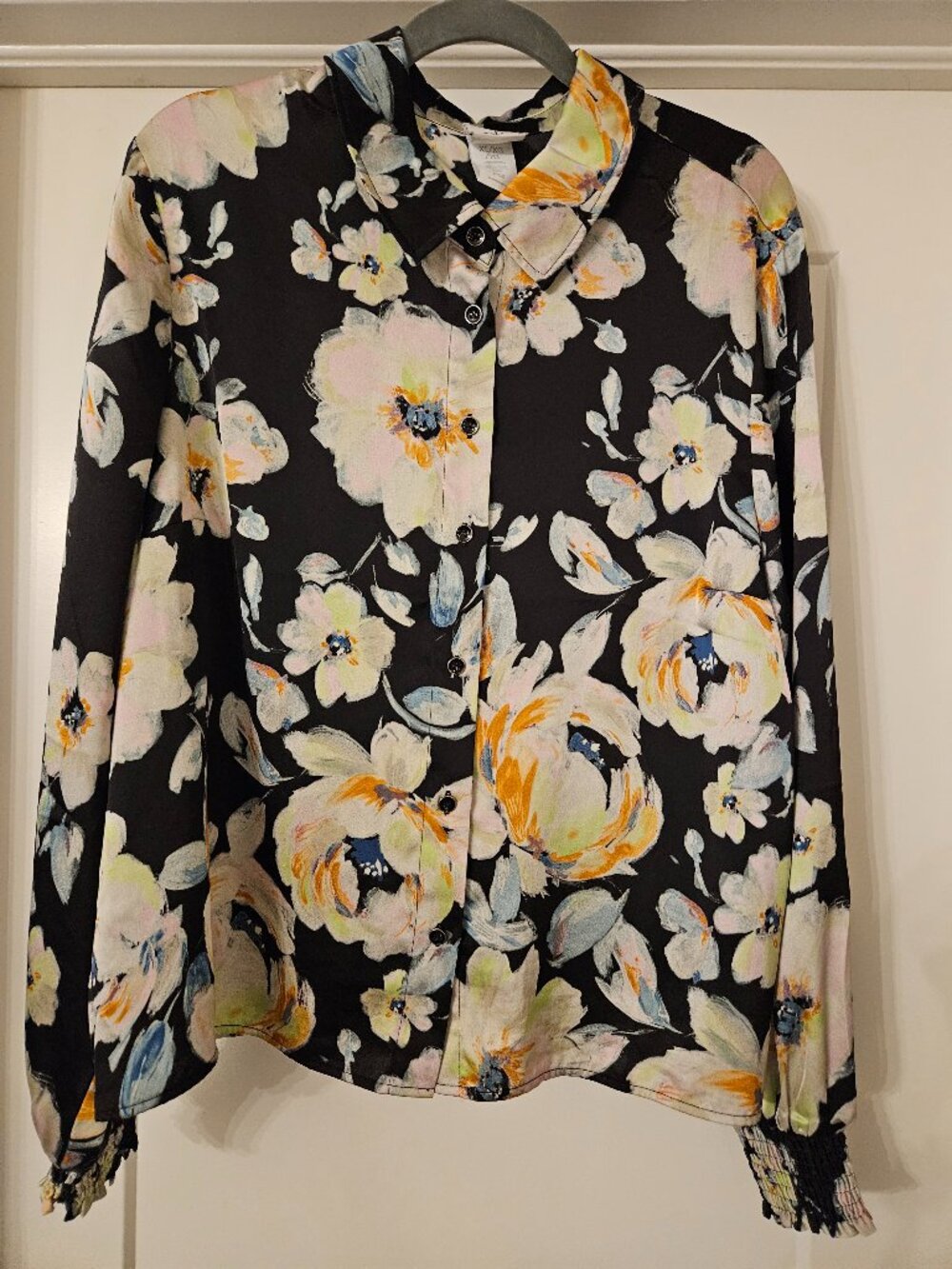 CAbi Zelda Floral Blouse Style #4840 Size XL